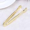 4 st Guldpläterade Mini Serveringssockerbitstänger Rostfritt Stål Isklämmor Idealiska för Fest Te Kaffe Bar Hemtillbehör