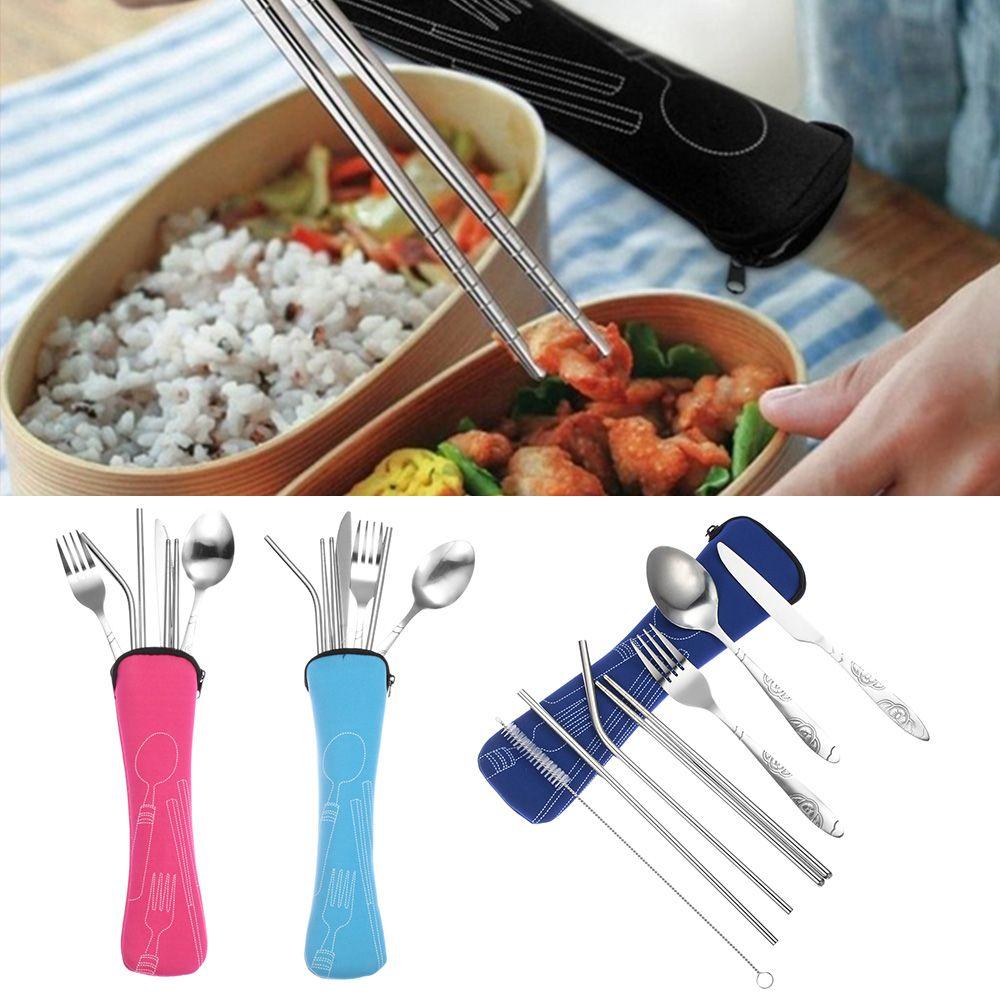 Buy accessories Camping Cutlery Tools Cutlery Set Fork Spoon Chopsticks