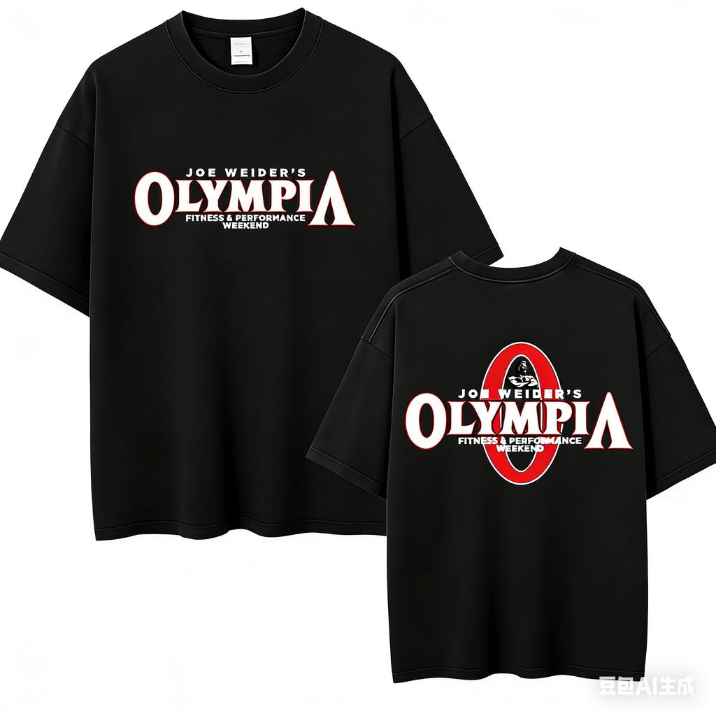 2026 Olympia Gym Unisexs Vintage Graphic T Shirt Unisex Summer Fashion ONeck Short Sleeve Tshirt Casual Sports Cotton Tee Top