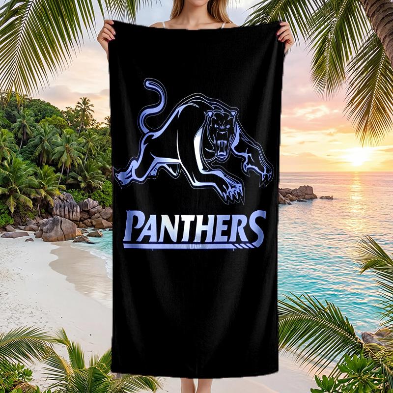 Panthers Fashion Beach Towel: Ideal for Summer Adventures Soft, absorbent and quick drying suitable for swimming and bathing