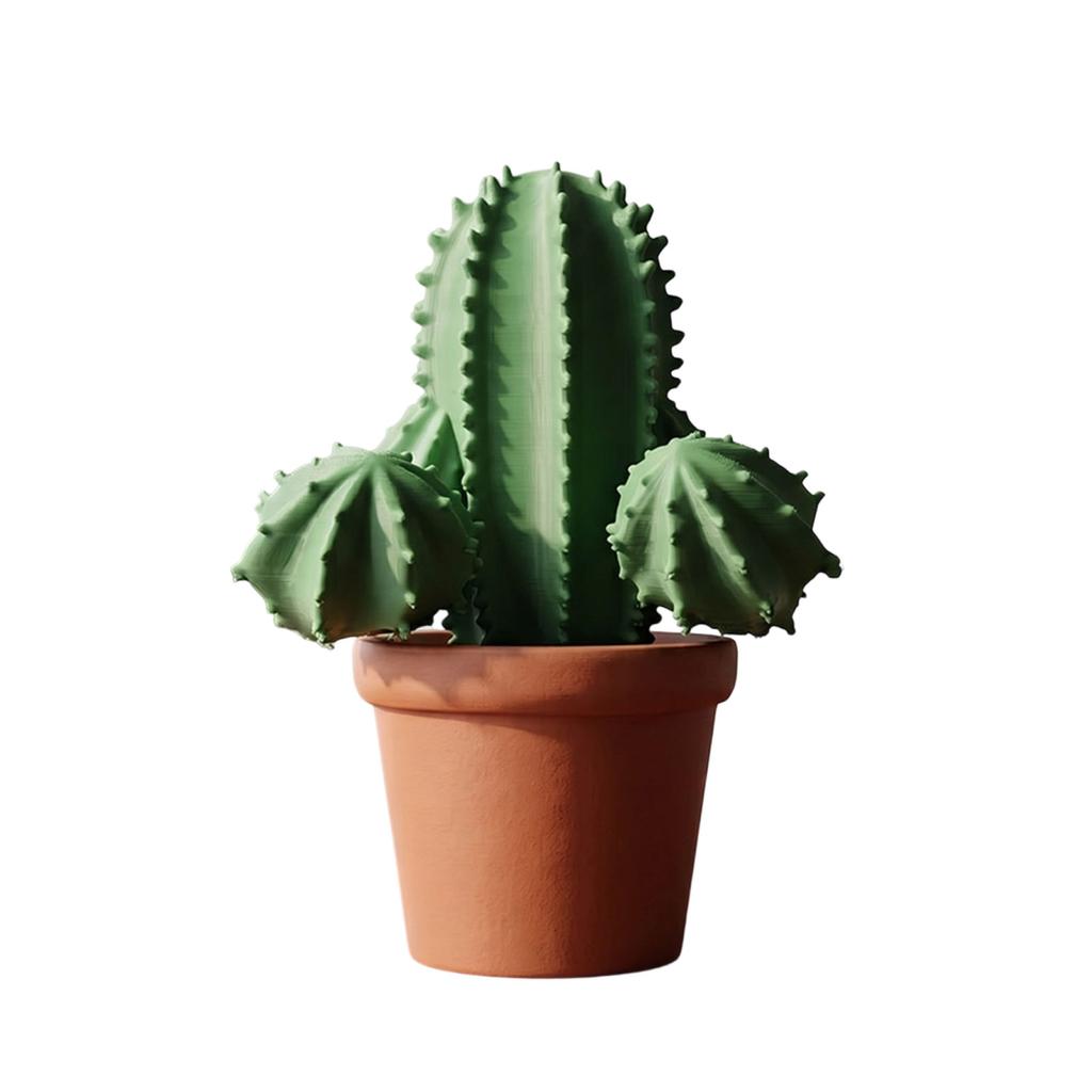 3D Printed Artificial Plant Desktop Decoration - Creative Ornament for Home Shelf