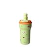 Cartoon Ceramic Liner Thermos Women's Large-capacity Ice  Portable Car Coffee  Straw Water Cup