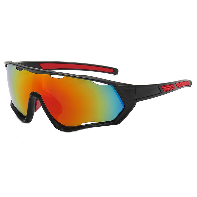 Bunte futuristische Damen-Radsportsonnenbrille für Outdoor-Sportarten
