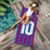 Fashion Cool Fc Art Number 10 M-M-MessiS Soft Printed Beach Towels Towel Swim Summer Holiday Vacation Bathing Pool Camp Gift