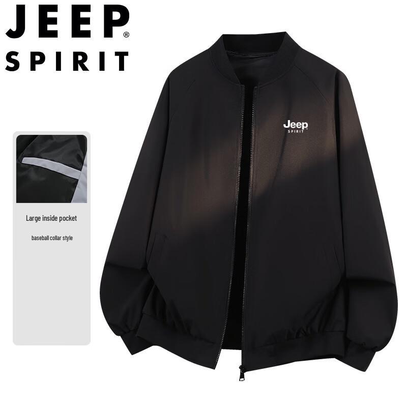 

JEEP SPIRIT Men s Spring Autumn Casual Stand Collar Jacket 3XL