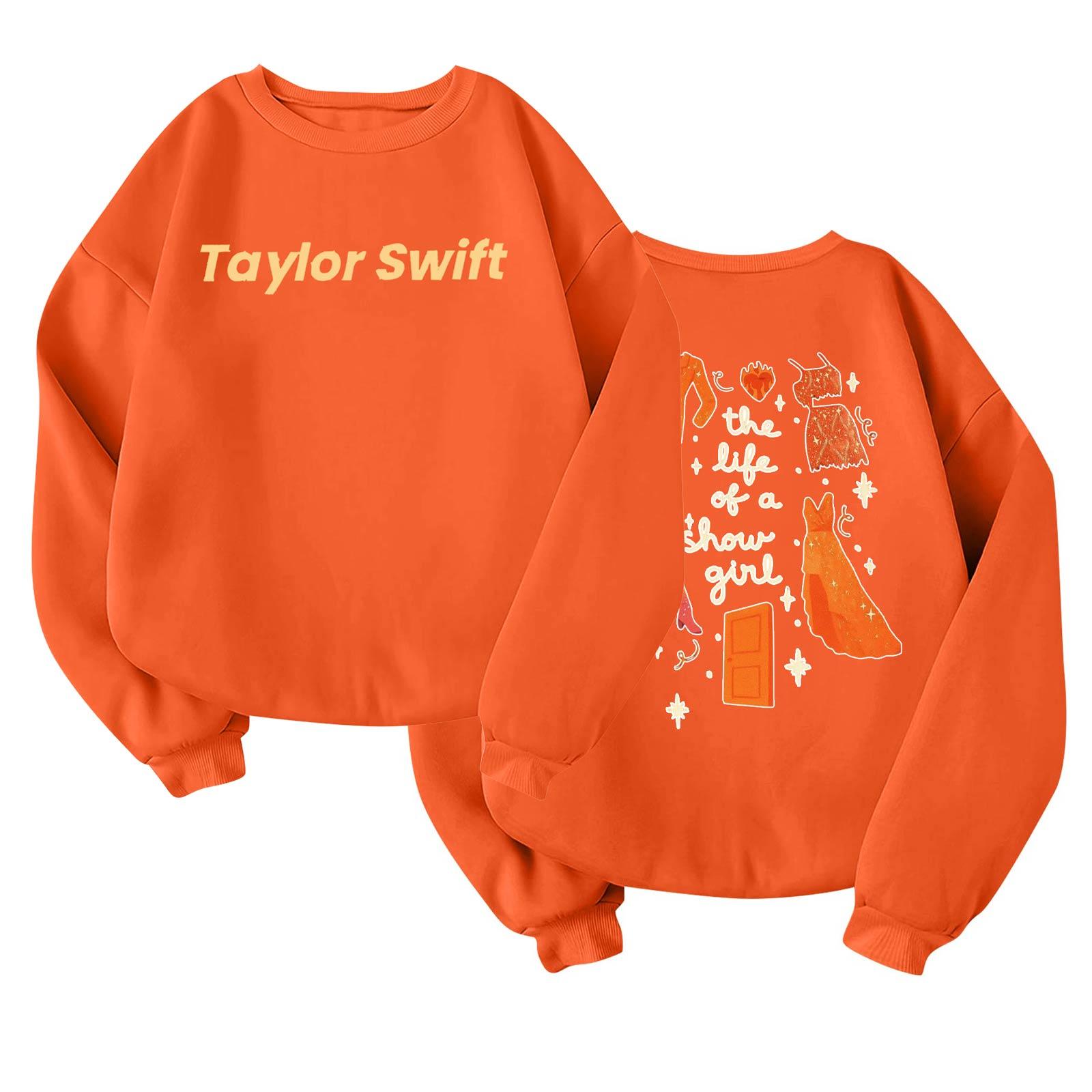 

Детский повседневный модный свитшот с длинным рукавом, принтом и круглым вырезом 120 оранжевый