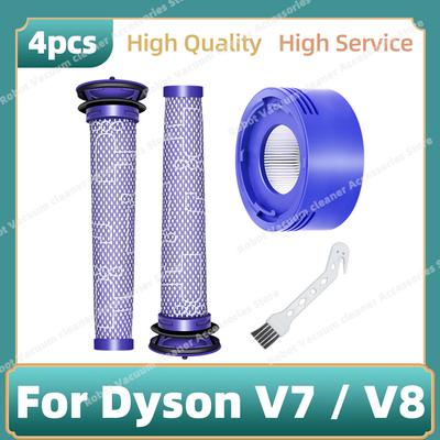 Vor- und Nachfilter Kompatibel für Dyson V7 V8 Akku-Staubsauger Teile Ersatz Zubehör