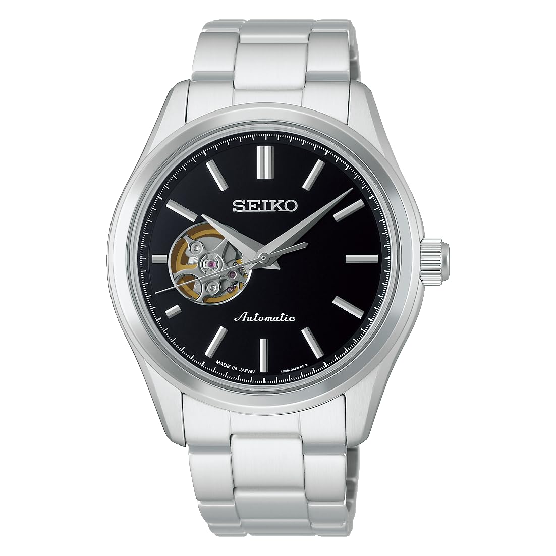 

Seiko Selection HFB003J Men s Automatic Open Heart Watch Screw-back Black Dial Stainless Steel 2026