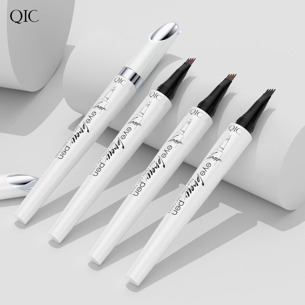 Color Four-Pronged Liquid Eyebrow Pencil, Waterproof And Sweat-Proof, Makeup-Holding And Non-Smudging Eyebrows Full Hosting