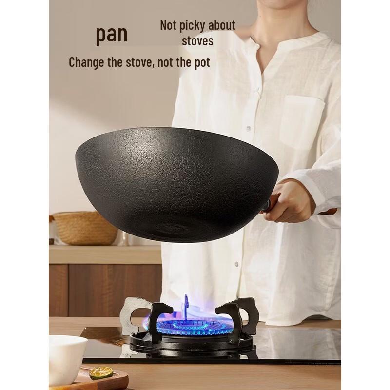 COOKER KING 30 см Плоскодонная чугунная вок