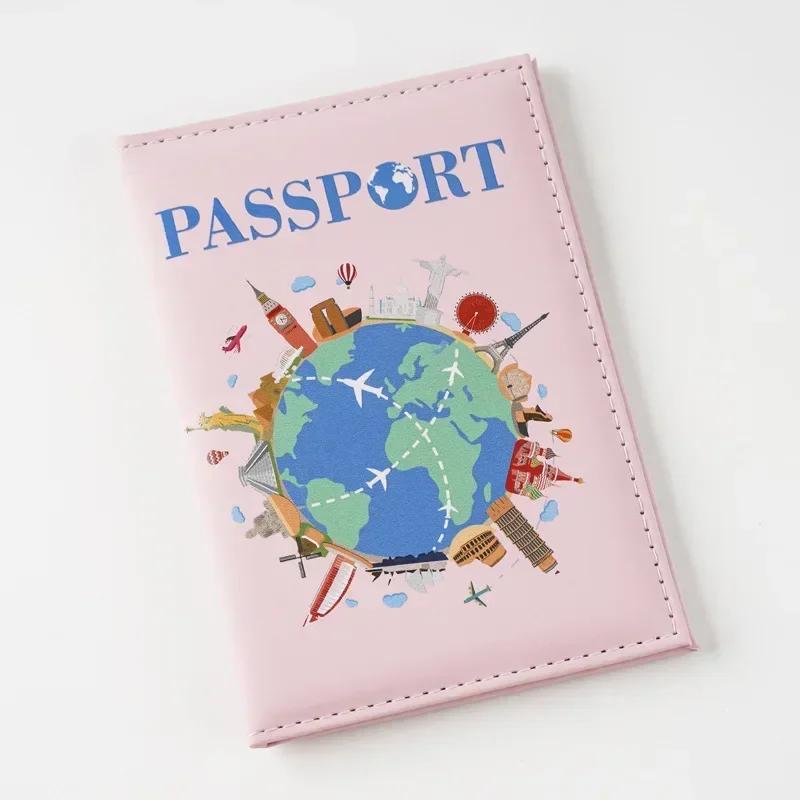 2026 UV Color Print Global Passport Cover Plane Ticket Holder Passport Holder Id Card Holder Passport Covers Travel Accessories