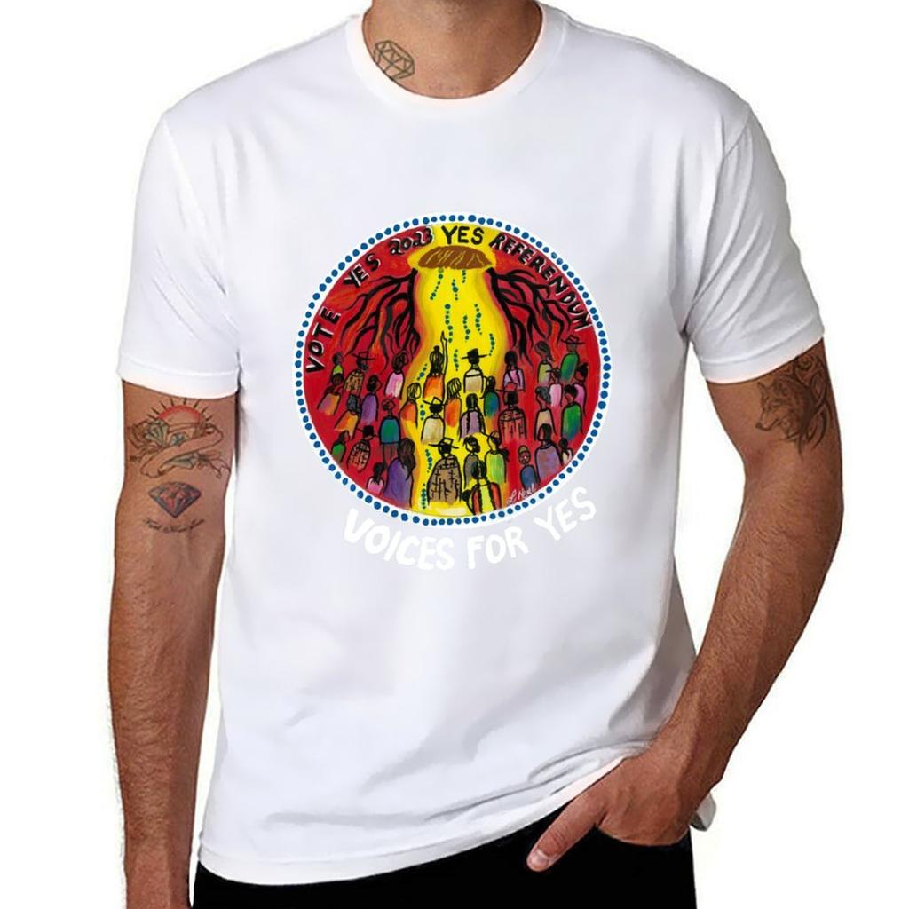 Voices4yes White Text Logo Tshirt Casual Work Wear Tshirt
