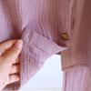 2026 New Women's Spring and Autumn Pajama Set 100% Cotton with Chest Mat Round Neck Long Sleeve Home Clothes Two Piece Set
