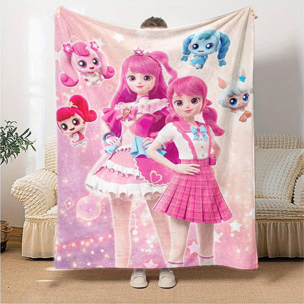 1pc Catch Teenieping Magic Sweethear (5) Blanket, Gift, for Men and Women, Soft Blanket, Good for Sofa Bed Couch Travel, Lightweight Flannel Blanket