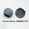 MMM New Black Grey 4pcs Set Audi Car Wheel Center Caps 60mm 61mm 69mm 68mm Automotive for Audi A3 A4 A5 A6 A7 A8 S4 S6 4B0601170