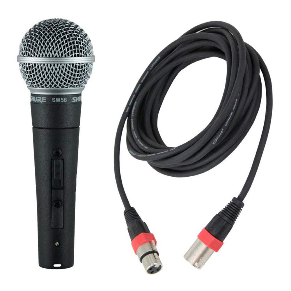 

SHURE SM58SE Dynamic Microphone with 5M Microphone Cable Male to and Switch (XLR Female)