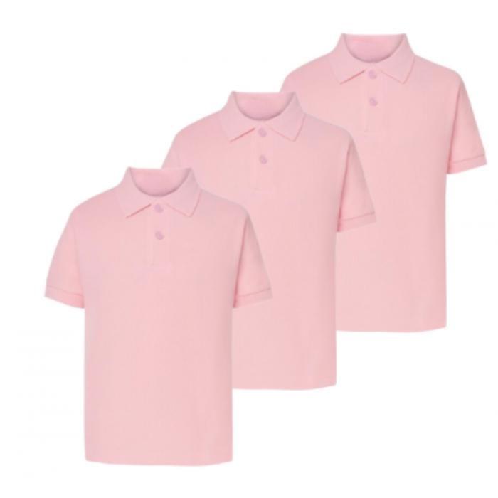 Polo enfant manches courtes rose ( lot 3 ) - - Rose