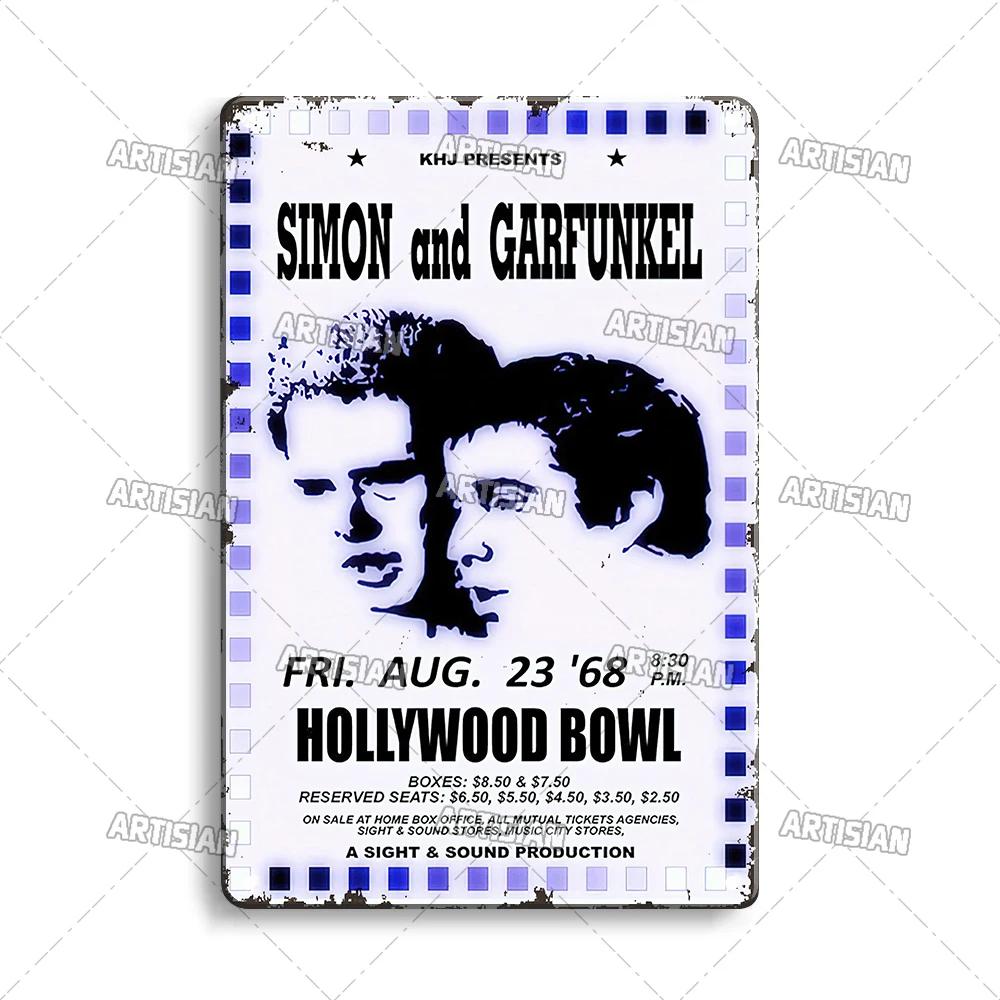 ARTISIAN Classic Rock Music Metal Tin Sign Home Bar Wall Decorative Weathered Metal Plaque Cafe Metal Sign Art Industrial Decor