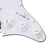 Yibuy White Pearl 3-Ply Prewired Pickguard SSH for Musical Instruments