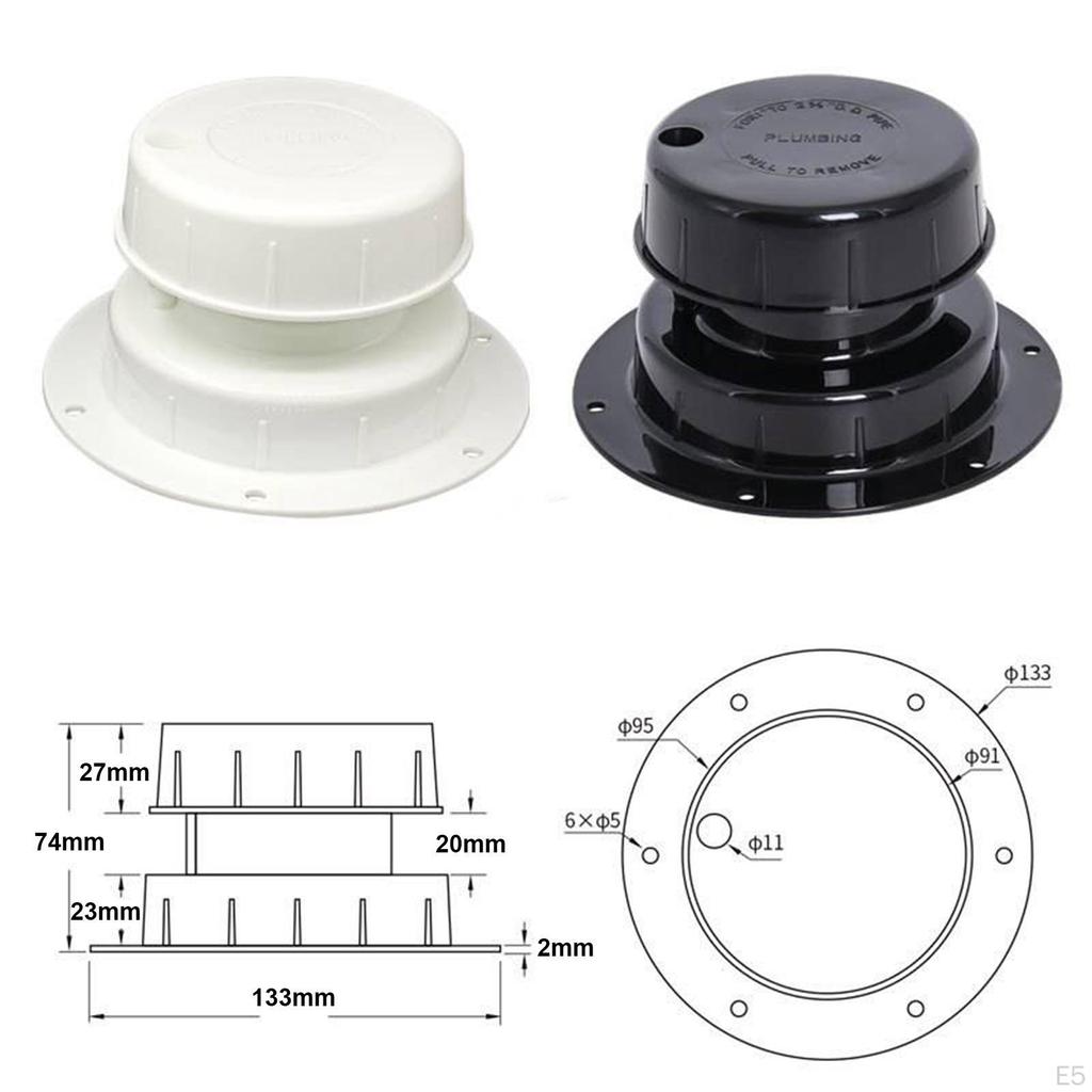 Pokrywa wentylacyjna kanału RV Łatwa instalacja Części naprawcze Zaślepka hydrauliki dachowej do łodzi