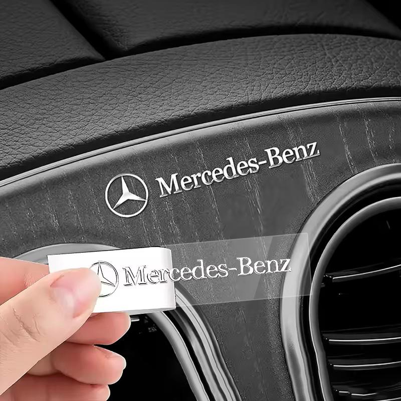 CSE1 Car Metal Creative Stickers Waterproof Dirt-proof Decoration Sticker For Mercedes Benz A C E S G Class GLC CLE CLA GLB GLS W177