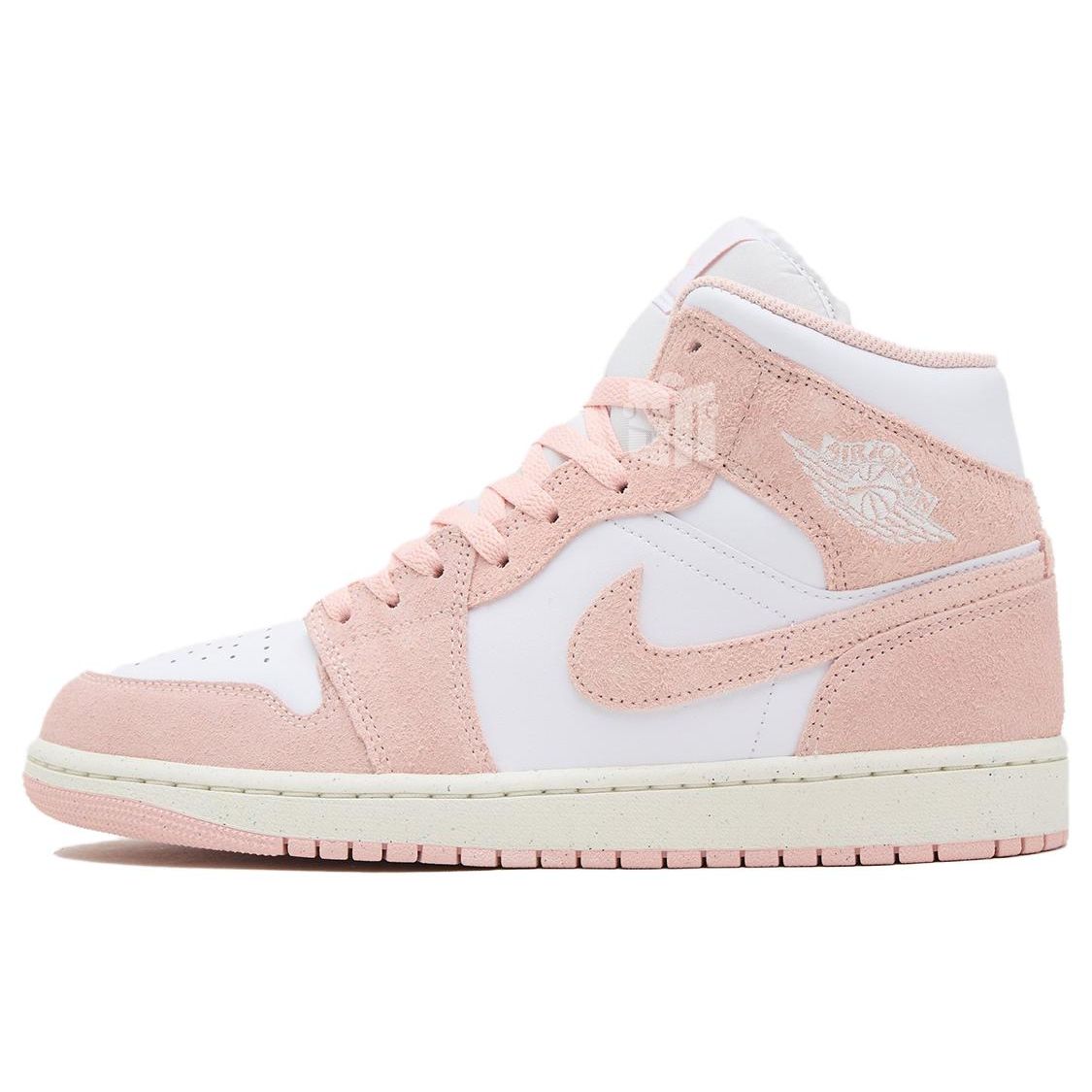 Air Jordan 1 Mid SE Legend розовые кроссовки унисекс белые парусные FN5215-161 43
