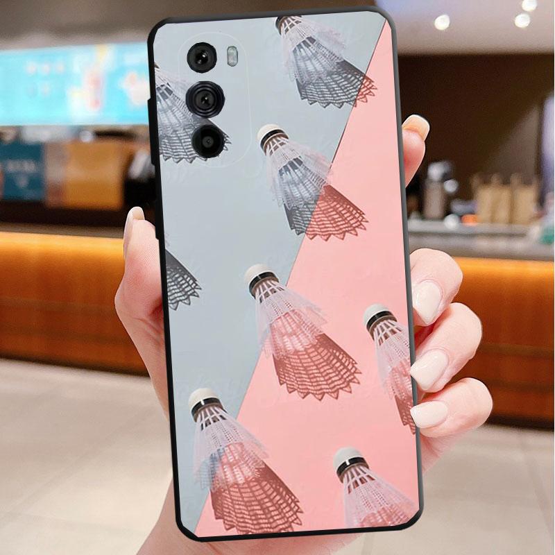 

Phone Case For Motorola Edge 50 40 Pro 60 50 40 30 Ultra Neo Fusion Moto G85 G72 G53 G54 G84 G13 G32 Badminton Sport Moto G32