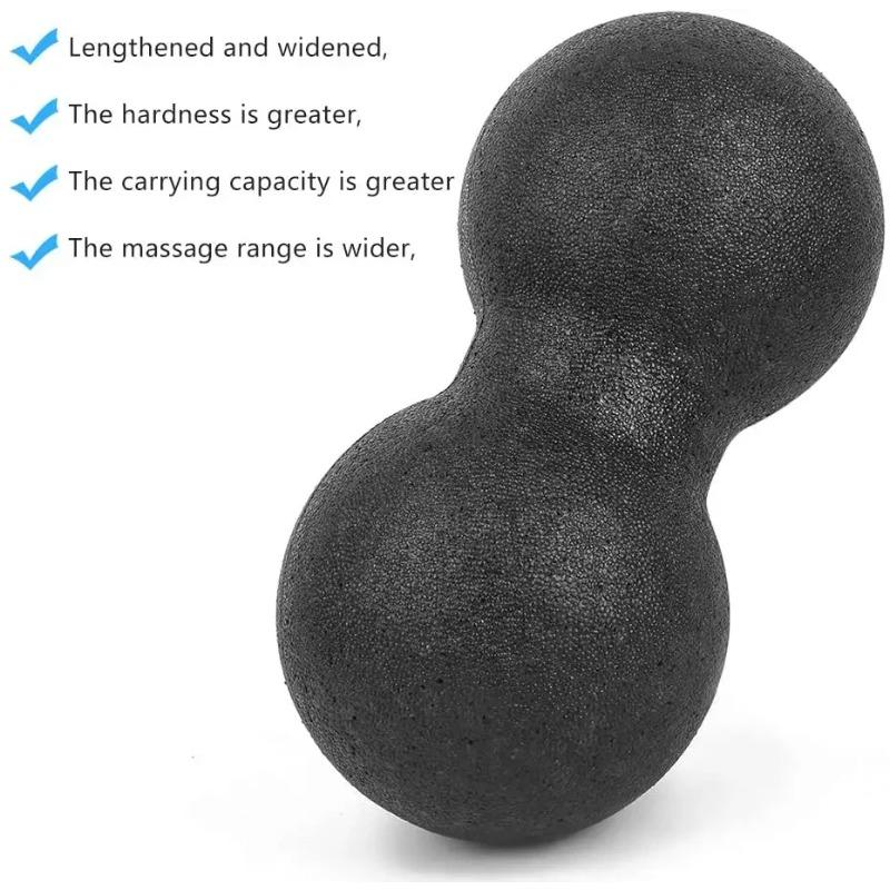 24*12CM Fitness Peanut Fascia Ball EPP Massage Ball 1PCS Double Hockey Ball Parfaitement adapté aux points de déclenchement de la fasciite plantaire et aux tissus profonds