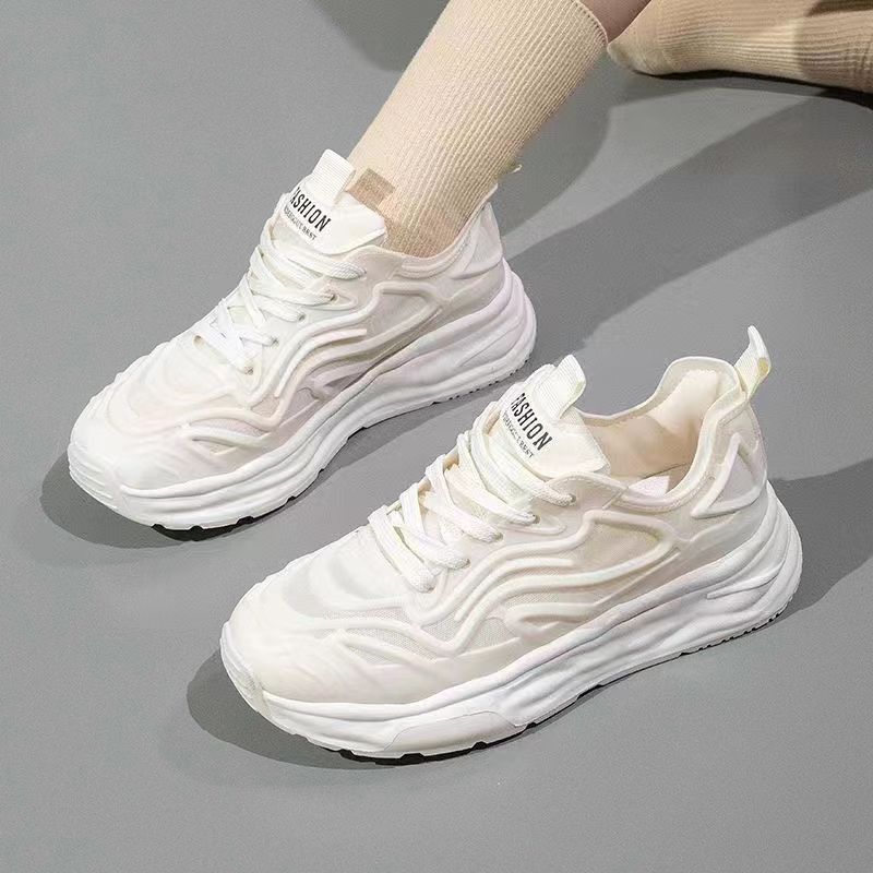 

Sports women s shoes 2025 new autumn Korean version single shoes casual platform shoes children running lace-up dad shoes versatile 36