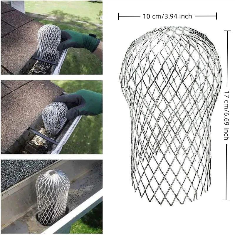 Roof Gutter Floor Drain Filter Anti-blocking Drainage Cover Rust Proof Suitable for Balcony Patio Garden Outdoor Use