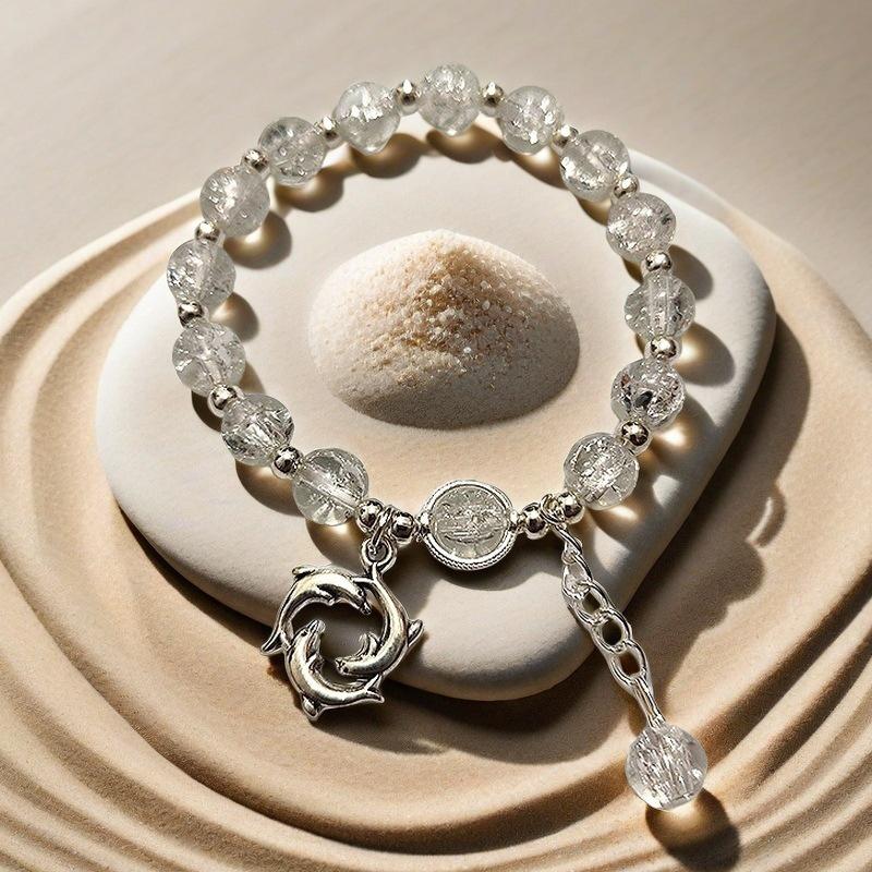 Daisy Popcorn Beaded Bracelet: Elegant Women's Hand Jewelry