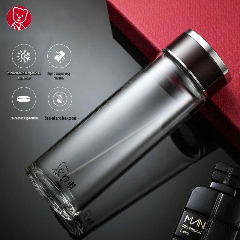 Xinuo XN-7587 Business Borosilicate Glass Water Bottle 475ml