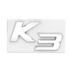 VSRA4 3D Metal Chrome Black K2 K3 K4 K5 KX7 Letters Logo Rear Boot Trunk Emblem Badge Sticker for Kia Car Styling Accessories