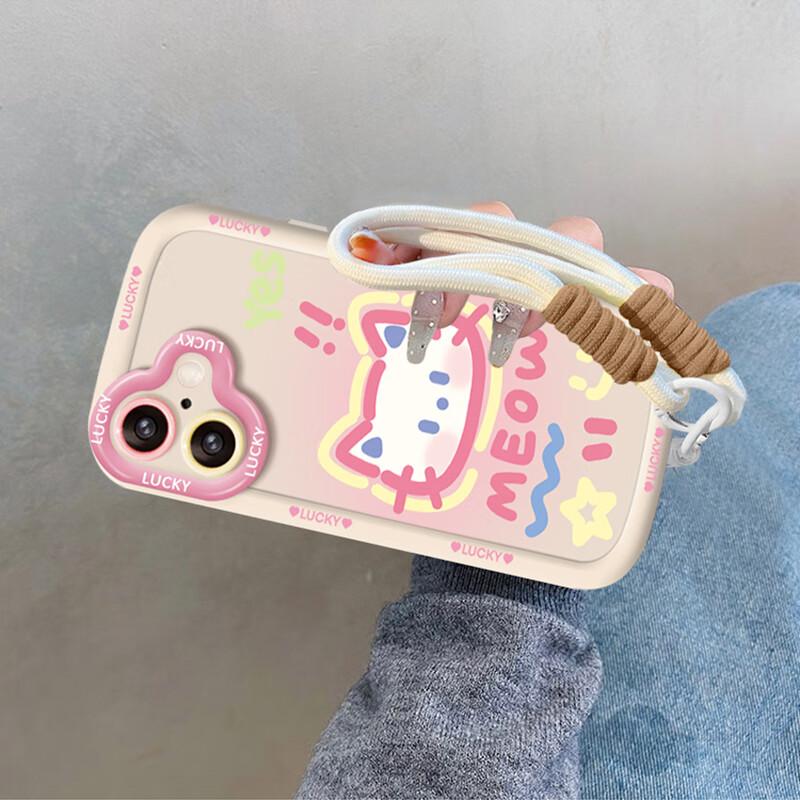 17 Phone Case iPhone 17 High-end Full Coverage Lens Anti-drop Soft Internet Celebrity Creative Male and Female Protective Cartoon Cute Cat wi