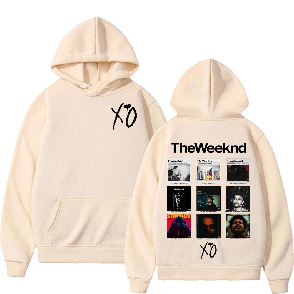 Rapper The Weeknd Album Cover Grafik Hoodie Winter Herren Damen Baumwolle Mode Pop Komfort Hoodie