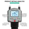 Double Probe Moisture Meter Digital Moisture Meter Portable Moisture Tester with Backlit for Forage Alfalfa Straw