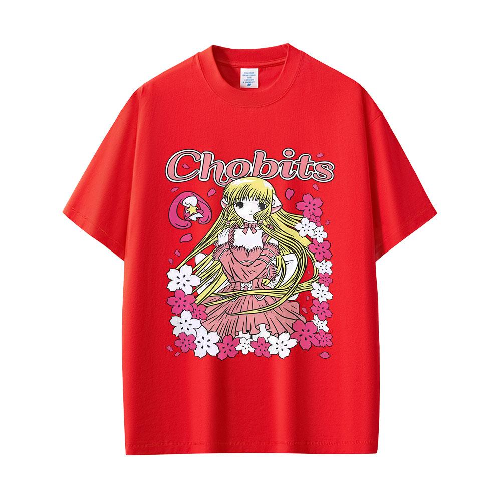 Japanese Anime Chobits Chi Graphic T-shirt Unisex Women Casual Cotton Vintage Tee Shirt Unisex Kawaii Cartoon Oversized T Shirts S