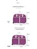 Women's Large Capacity Lightweight Trolley Travel Handbag