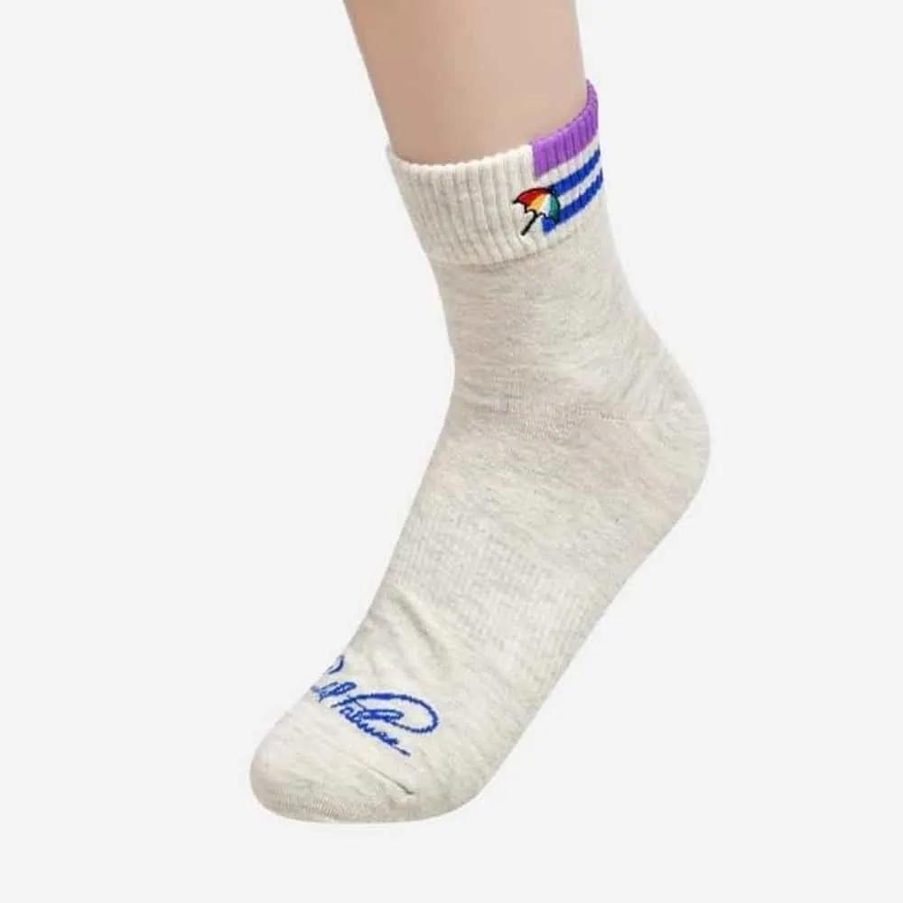 Arnold Palmer Ladies Ankle Socks Daily Socks Middle School Socks High School Socks 23~25cm Random Shipping (5 Pairs)