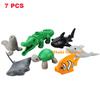 Multiple Models Big Size Building Blocks Farm Ocean Dinosaur Zoo Animals Series Set Assemble Education Toys For Children