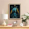 Mystical Owl Witch 5D Diy Diamond Paintings Mosaic Wall Round Diamond Art Painting Kits Embroidery Crystal Accessories Frameless