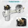 ACROPIX Ignition Switch Cylinder Lock Assembly Fit for Nissan 720 - Pack of 3 Silver Tone
