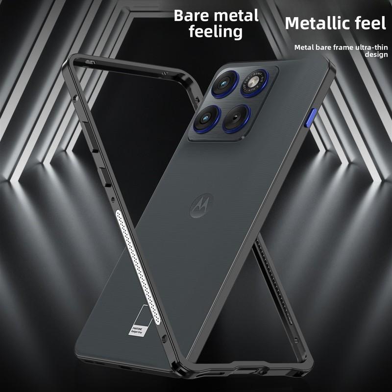 For Motorola Edge 70 Moto X70 Air Case Transparent Aluminum Alloy Frame Cover For Motorola Edge70 Shock-Absorbing Bumper Funda