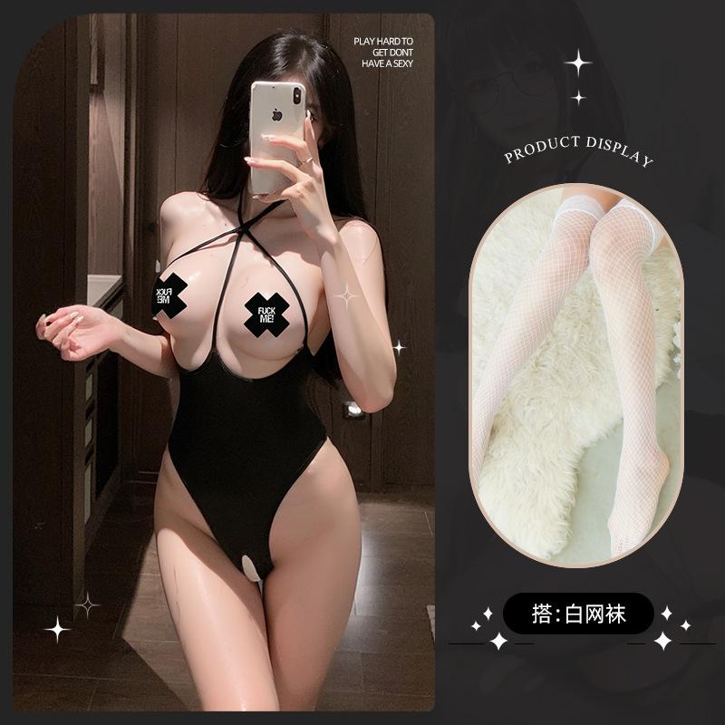 Sexy lingerie sexy pure desire onesie open crotch temptation hot pajamas free uniform supplies suit women
