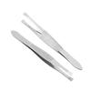 2 Stück/Set Edelstahl Wimpernpinzette Falsche Wimpern Veredelungswerkzeug Augenbrauenzange Augenbrauenklammern Entfernung Make-up-Werkzeuge