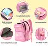 Casual Nylon Backpack Daypack Students School Bag Three-piece School Bag Set  Junior High School