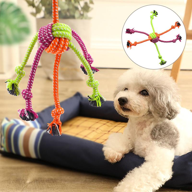 Cotton Chew Pets Dogs Toys Puppy Durable Braided Bone Knot Rope 27Cm Tooth Cleaning Tool Pet Products