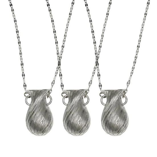 Bouquet Necklace with Creative Vase Pendant Necklace DIY Dried Flowers Romantic Necklace for Women Sweater Chain