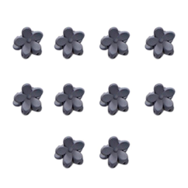 Pack Of 10 Small Hair Clip For Women Little Girl Plastic Lovely Flower Hair Claw Hair Styling Accessories for Daily Wear