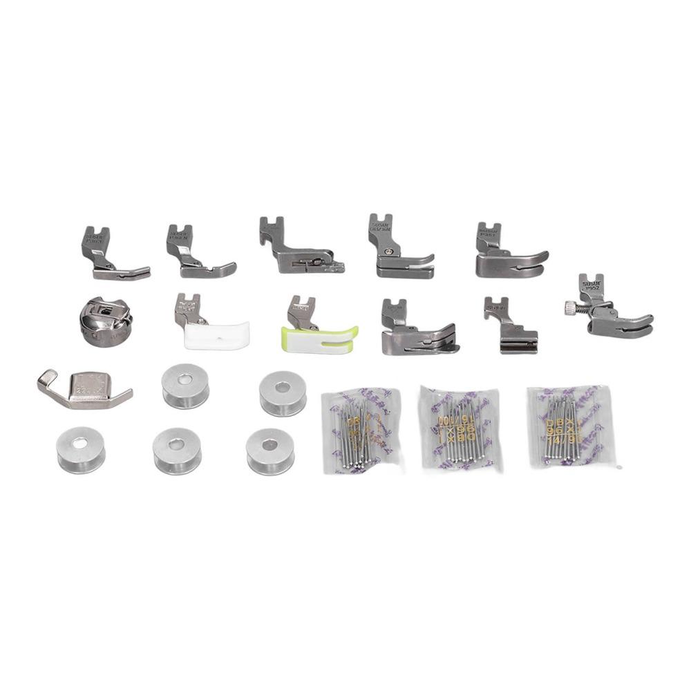 Edelstahl Nähfußset Kunststoff Aufbewahrungsbox Mehrere Teile Nähmaschine Nähfuß Nähfüße Set Stickerei